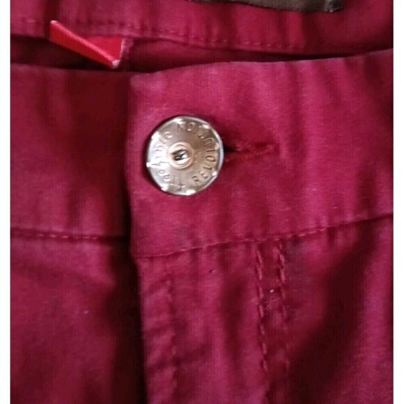 Freestyle Revolution Velveteen Pants Size 20 Low Rise Deep Red Straight Leg Vtg - Picture 5 of 11